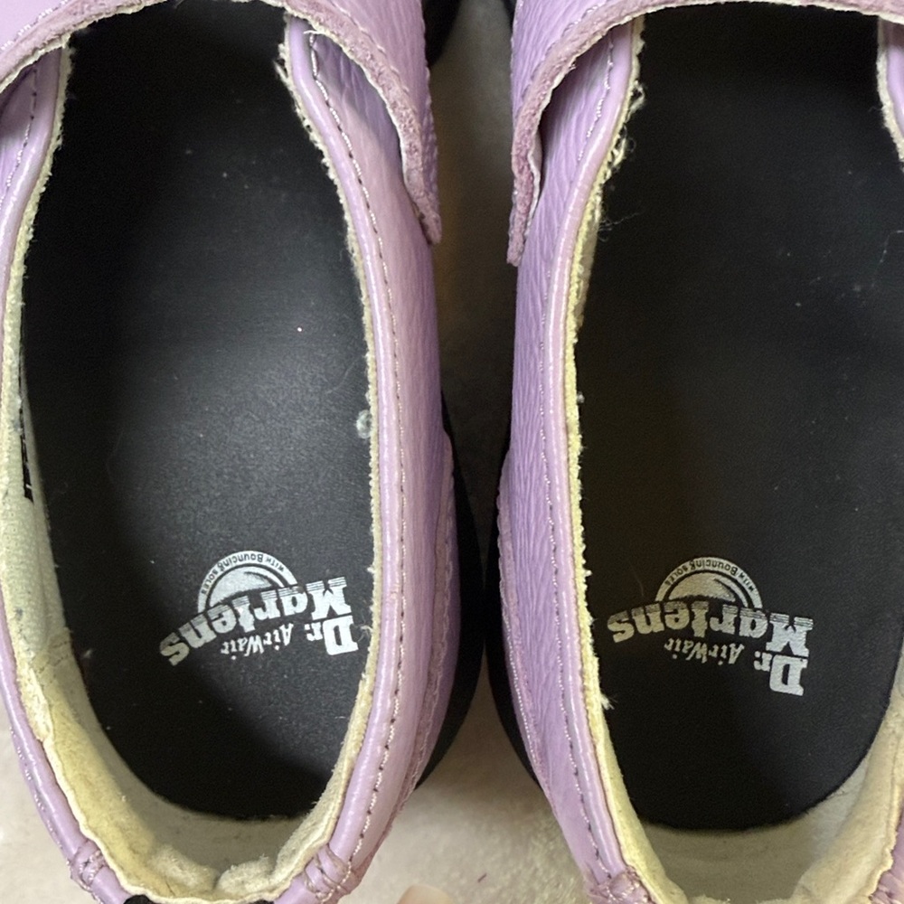 Dr. Martens Lilac Mary Jane Platform Shoes - Picture 7 of 10